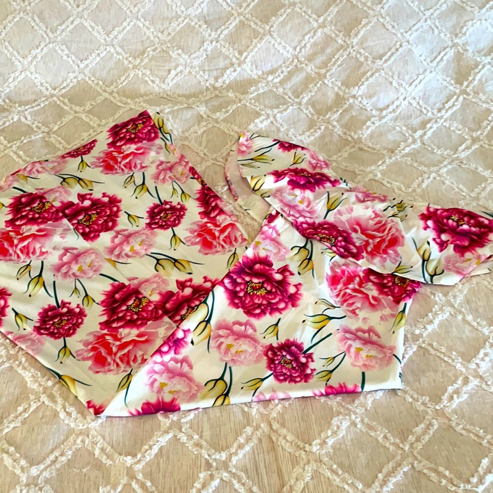 Floral fitted maxi dress